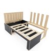 Low Height Laminated L Shaped Universal Bed